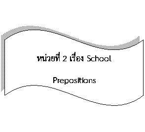 Wave: หน่วยที่ 2 เรื่อง School
Prepositions
